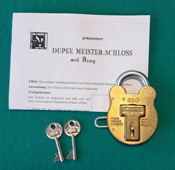 Dupee Meister-Schloss mit Öse - David de Val's Master Padlock